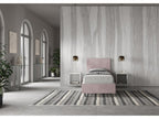 Lumenao bed with microfiber upholstered slatted base, wisteria print, 80x200 cm, QAJN72584