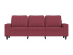 Zensova 3-seater sofa, red, 180 cm, Zensova KUBQ55831