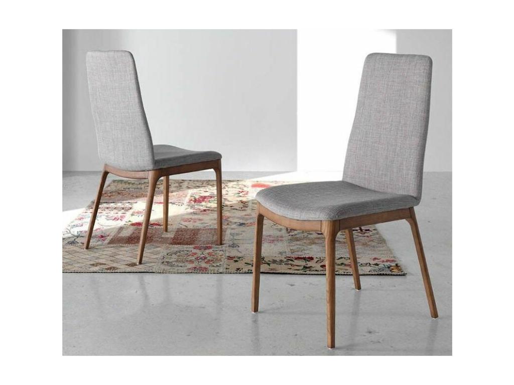 Lazy chair in Zensova and walnut-colored ash wood - Set of 2 - Zensova color 63 KGOQ22795