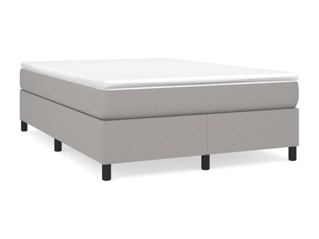 Lumenao bed base with light grey mattress 140x190cm Fabric QPIM64722