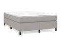 Lumenao bed base with light grey mattress 140x190cm Fabric QPIM64722