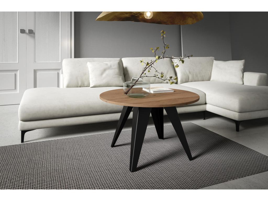 Lumenao CT75 Coffee Table 75x75x50 Brown CYEP95219