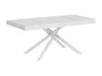 Karida Premium extendable table 90x120/224 cm, white ash, white legs, MZSK17735