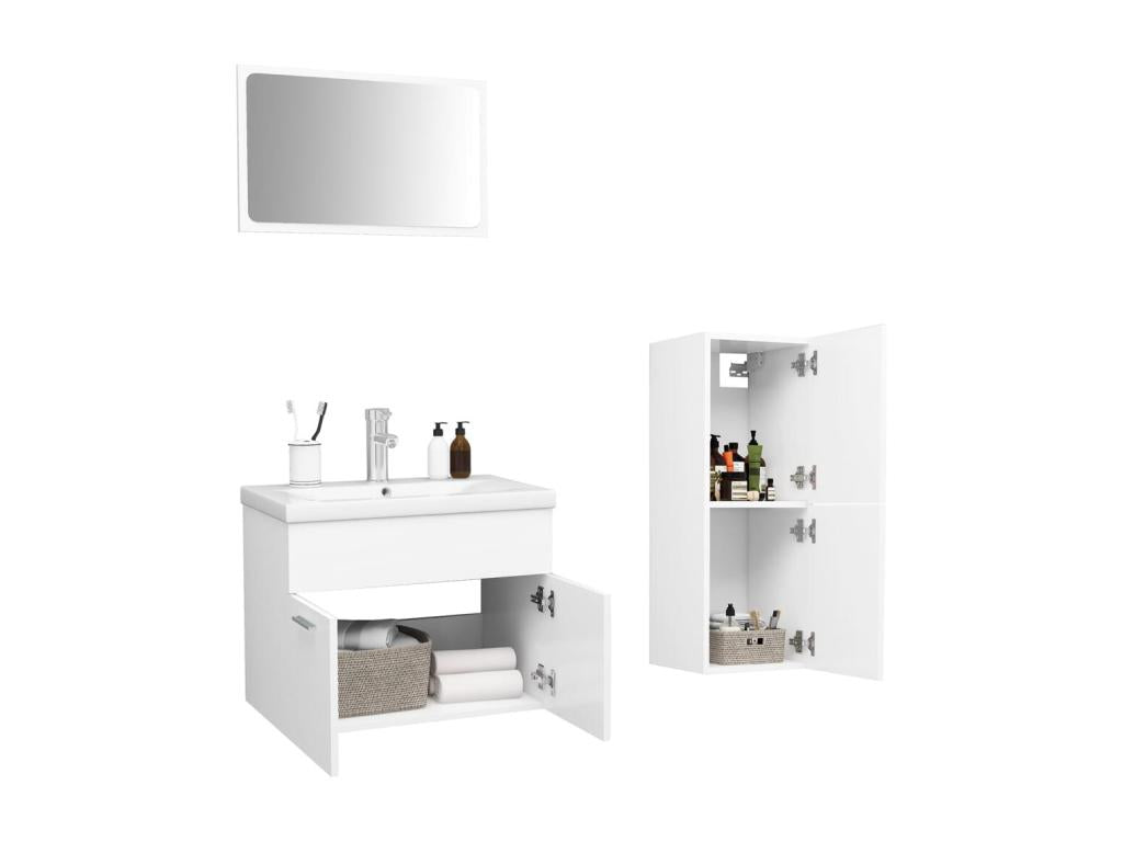 White Bathroom Furniture Set 57 QCXA86530