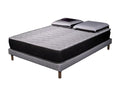 Luxury Foam Mattress Set - 140x190cm with 2 Lumenao Pillows 60x60 and White Bed Base KYFZ16880