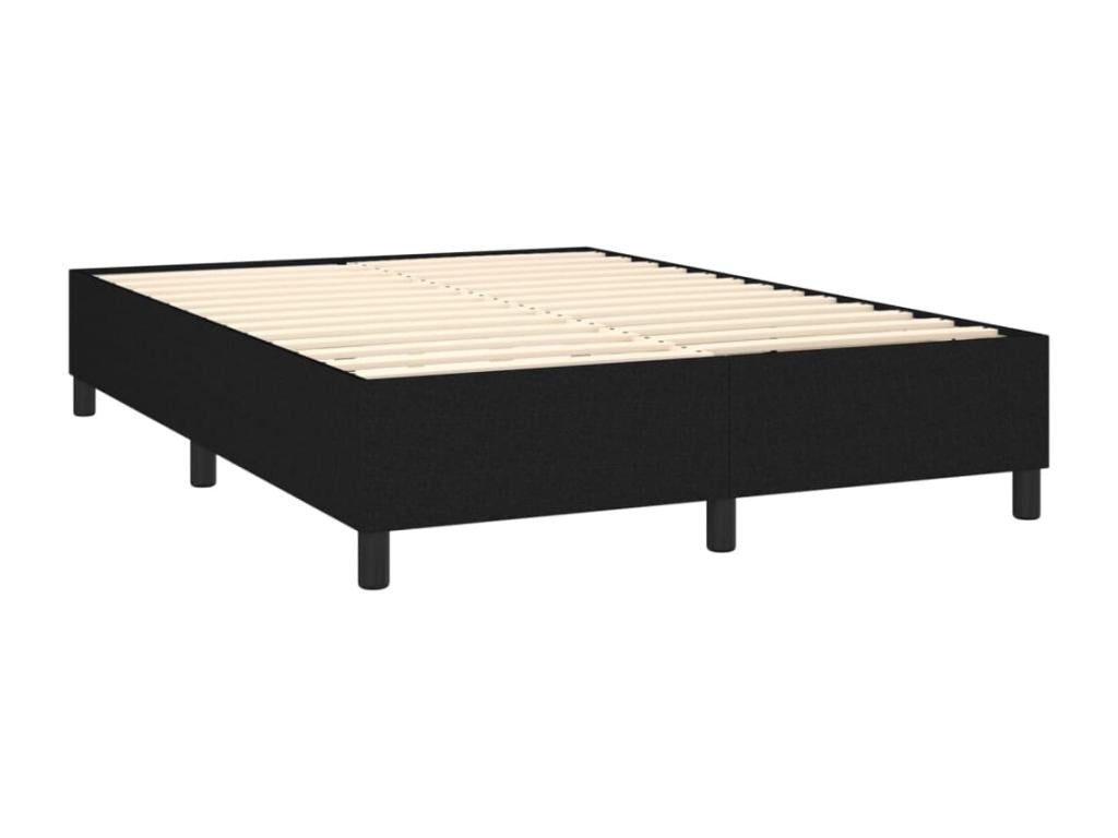 Lumenao bed base and mattress with LED lighting, black, 140x200 cm, fabric PPSV58798