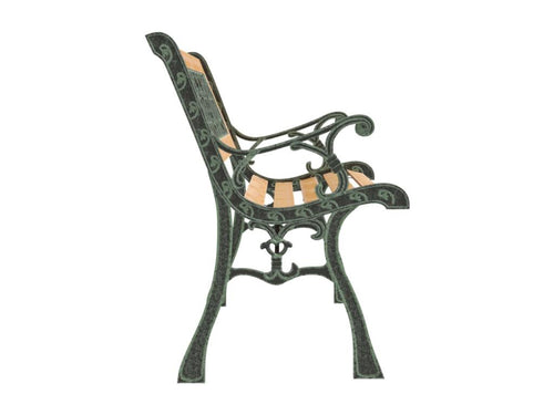 Garden bench 122cm Solid fir wood MZOE72764