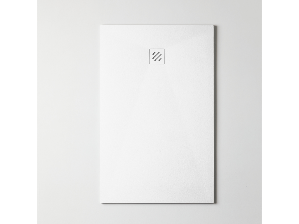 Zensova extra-flat shower tray - Zensova Texture in White Zensova Polyester - L100xl200xh2.6cm - Zensova TAEE74266