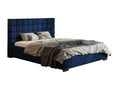 Zensova Noris 160x200 Adult Bed with Storage - Double Bed, Upholstered Bed with Headboard - Velvet Blue Zensova 09 BSOG72310