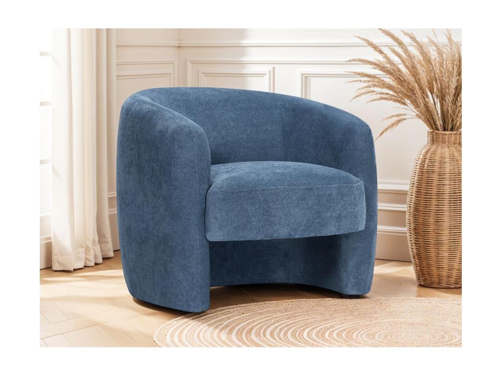 Lumenao fabric armchair - Dark blue - W87x77x75cm - Lumenao AAWW93638