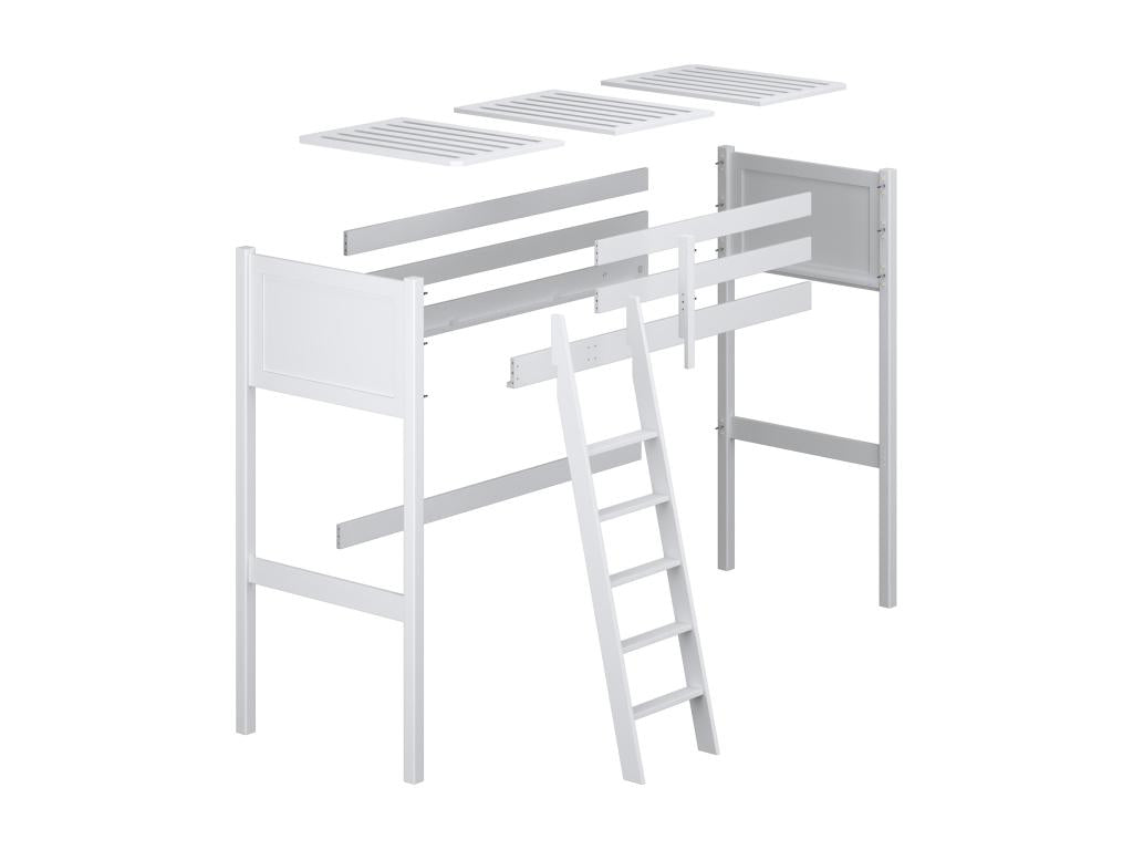 Zensova N04 Wooden Loft Bed / Natural Oak 120x180 BECN10007