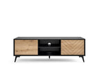 Lumenao RTV154 TV Stand 154x39x50 Cream / Black EQVR15327