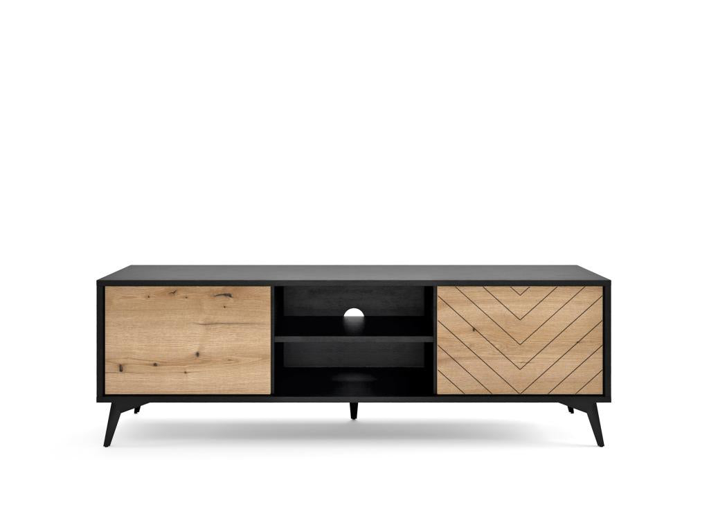 Lumenao RTV154 TV Stand 154x39x50 Cream / Black EQVR15327
