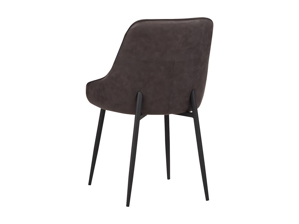 Two-tone grey/anthracite chair with metal legs, Zensova OJWN37018