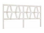 White Headboard 206x4x100 cm Solid Pine Wood GDXB86483