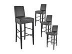 Zensova - Set of 4 Zensova Lacquered Stools and Zensova Faux Leather Seats HYFK97909