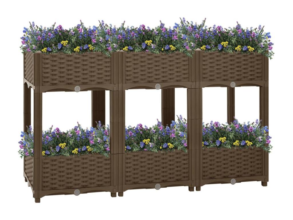 Raised bed 120x40x71 cm Polypropylene ASUD62689