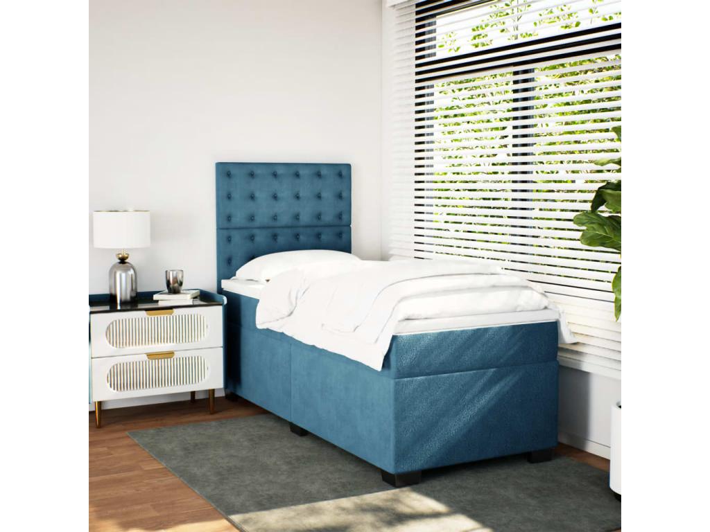 Zensova bed with blue mattress 100x200 cm HOKG62058