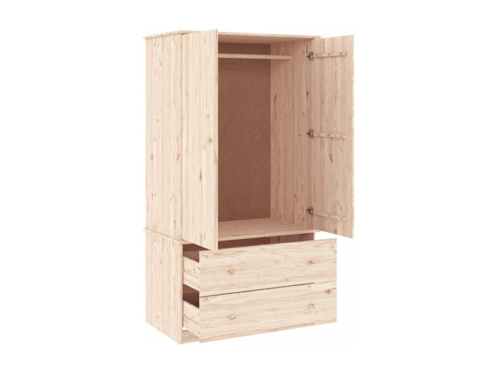 Zensova wardrobe 90x55x170 cm solid pine wood NANG42682