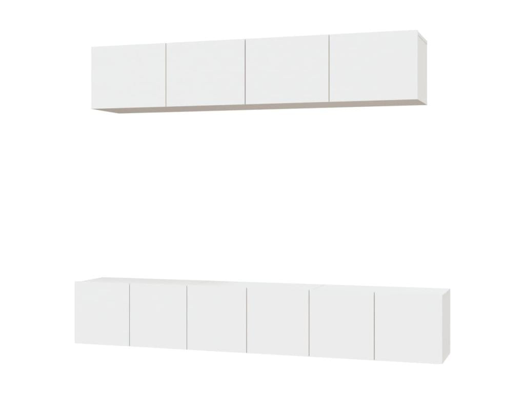 5-piece TV furniture set, white, Zensovaingénierie OCRE61670