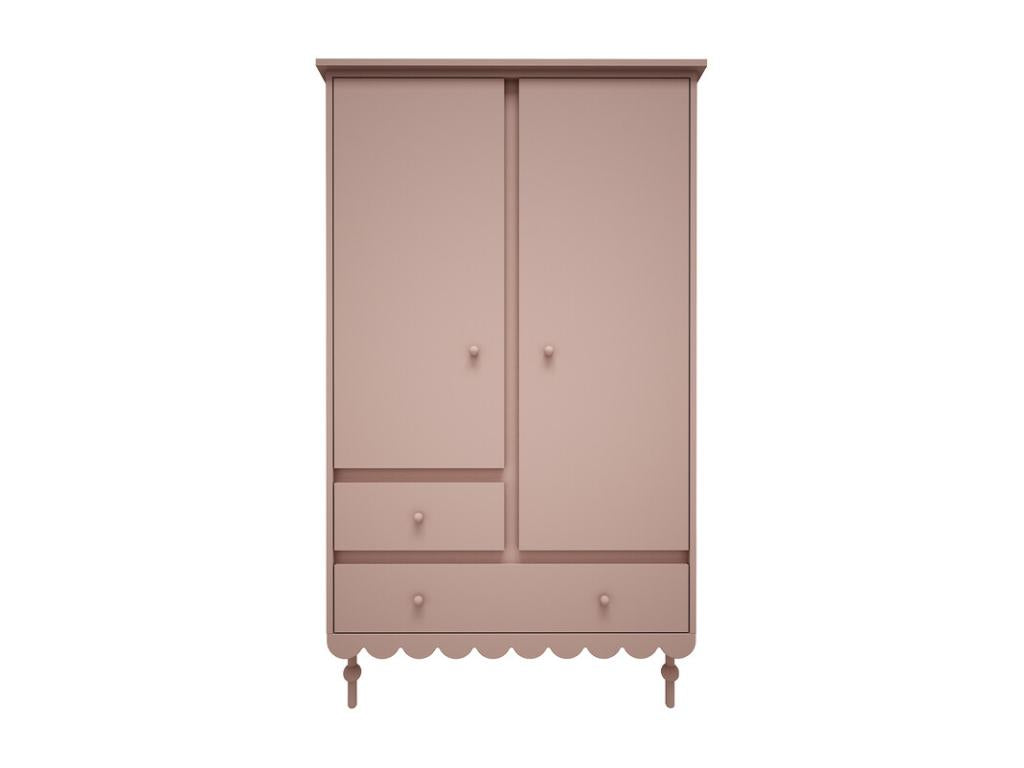 Zensova Pink 2-Door 2-Drawer Wardrobe ZOKW84534