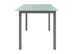 Lumenao - Light Grey Garden Table 150x90x74 cm Aluminium and Glass QXYY20099