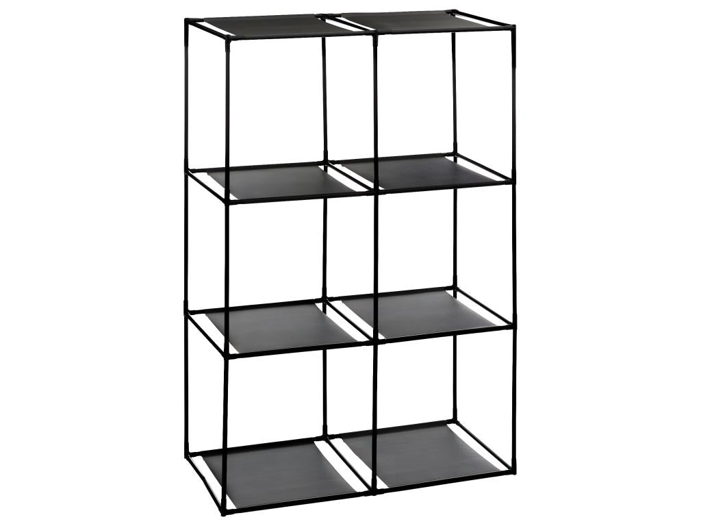 6-compartment shelving unit with 6 storage boxes, H 98 cm ATGJ41235