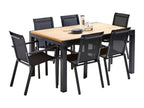Lumenao modern garden table and chairs with 6 armchairs PFMZ46162