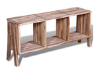Stackable TV stand in recycled teak with 3 shelves QZPW63464