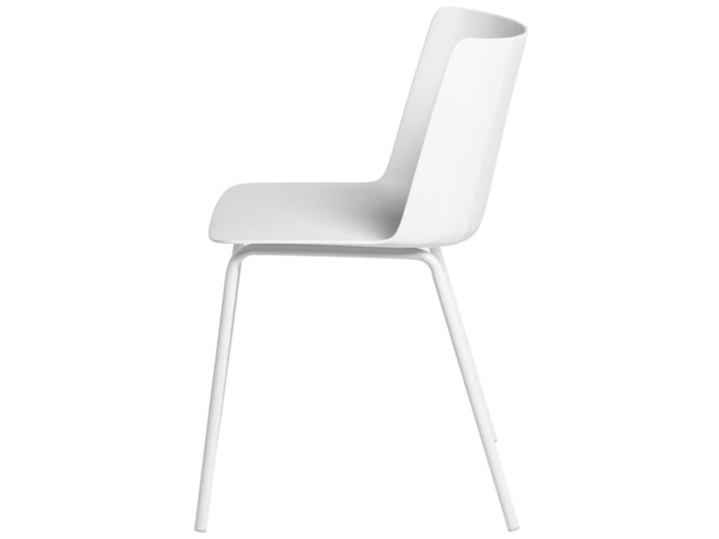 Zensova Modern Chair in Polypropylene and Metal - White Color GZMX28732