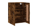 Smoked oak wall cabinet 69.5x34x90 cm Zensovaingénierie YEHT15094