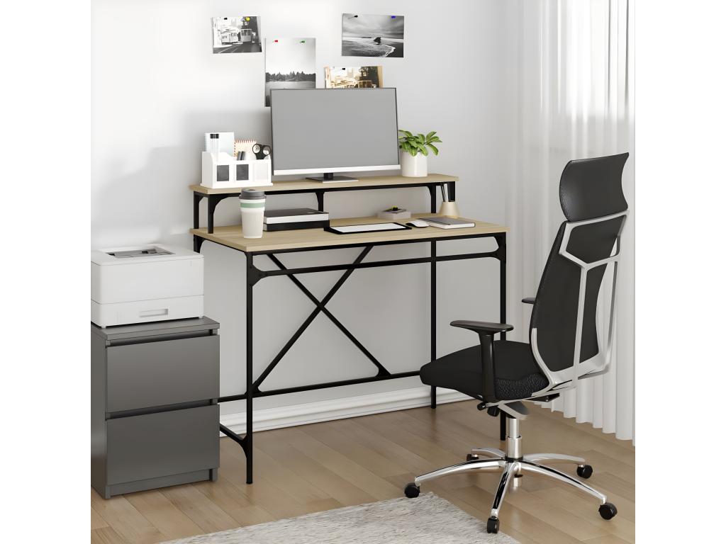 Zensova oak desk 100x50x90 cm Zensova engineering and iron DFCB99382