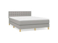 Zensova bed with mattress, light grey, 140x200 cm, Zensova NBHA93161