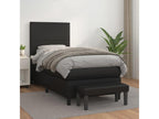 Lumenao bed base with black 80x200 faux leather mattress QNTC77771