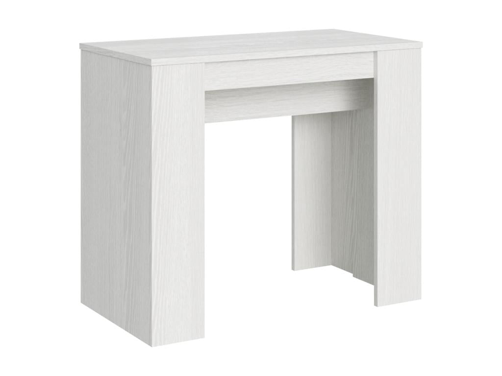 Extendable console table 90x48/204 cm Basic Small White Ash PITX67547