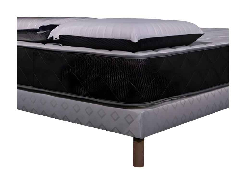 Luxury Foam Mattress Set - 140x190cm with 2 Lumenao Pillows 60x60 and White Bed Base KYFZ16880