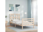 Bed frame without mattress, solid wood GJQY60690