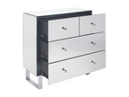 Lumenao 5-drawer chest, 80 cm, Silver, TQKZ38218
