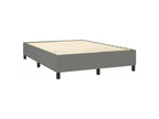Lumenao bed base with mattress, dark grey, 140x200 cm, fabric, BHEC71520