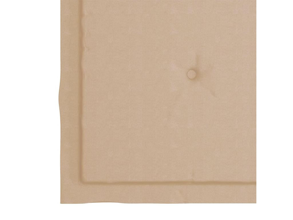 Garden chairs with beige cushions, 8 pieces, solid teak wood, 2 TPBX01003