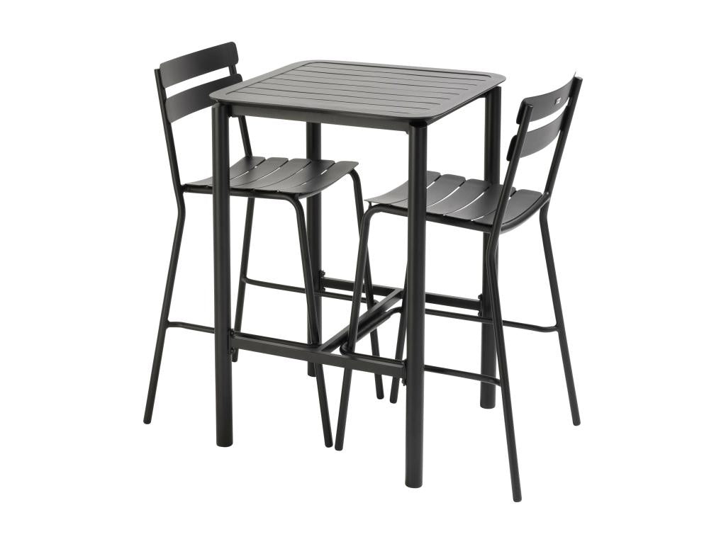 Zensova ZFCU72613 High Terrace Table with 2 Aluminium Chairs
