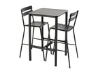 Zensova ZFCU72613 High Terrace Table with 2 Aluminium Chairs