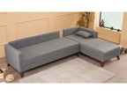 Lumenao 5-seater right-hand corner sofa in grey fabric, 275cm, ESXO43936