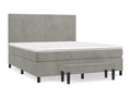 Zensova upholstered bed and light grey mattress 160x200cm Velvet NIZW44270
