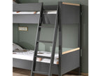 Zensova DARK - Reversible Bunk Beds 90x200cm Anthracite and Wood UZQL27119