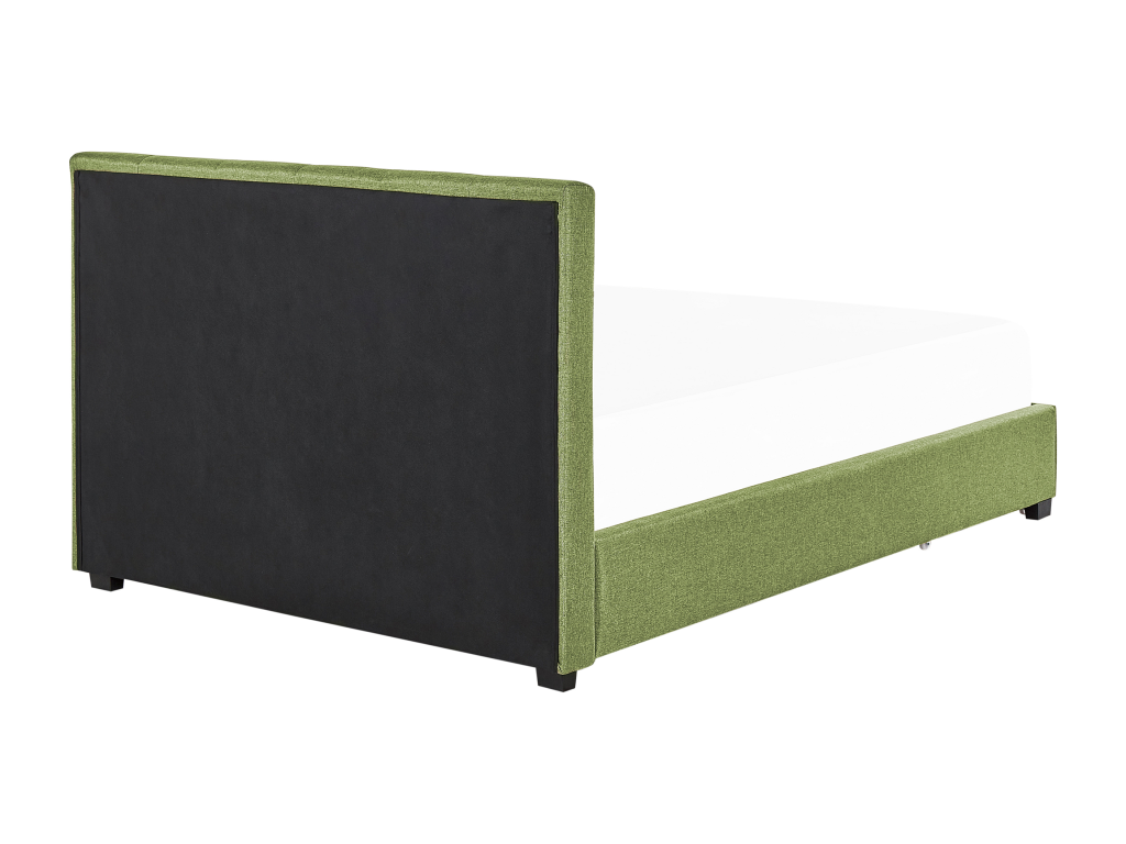 Zensova Bed with Storage Drawers 140x200 cm Green FTFW96577