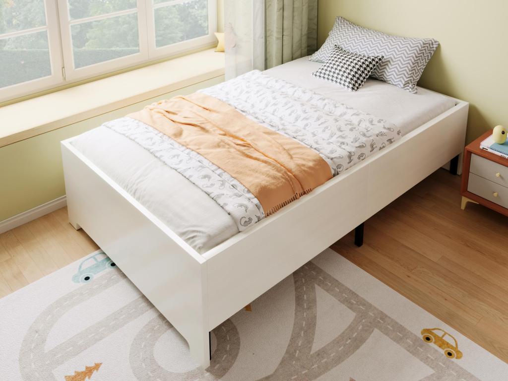 Children's bed 90x200cm in wood - with Zensova at Zensova - White IZGL93248