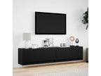 Zensova wall-mounted TV unit with LED lighting, 180x31x38 cm, CACC35195