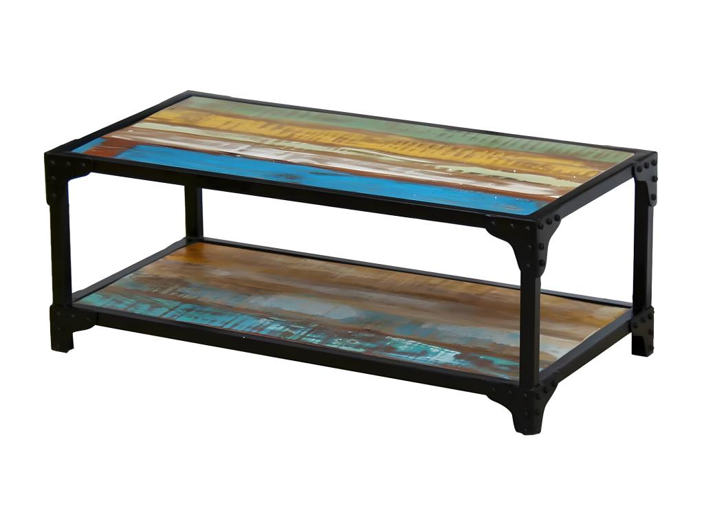 Coffee table made of solid reclaimed wood HNUH81388