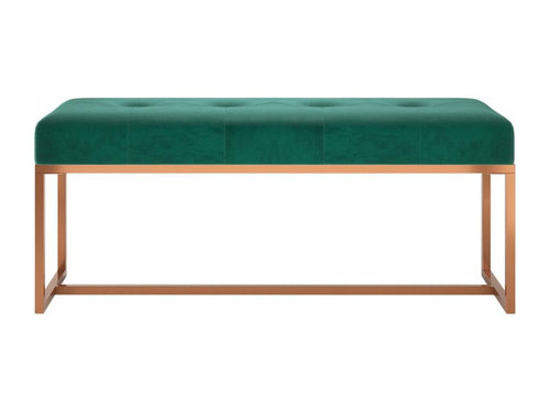Dark Green Bench 110x36x45 cm Velvet PNCV13919